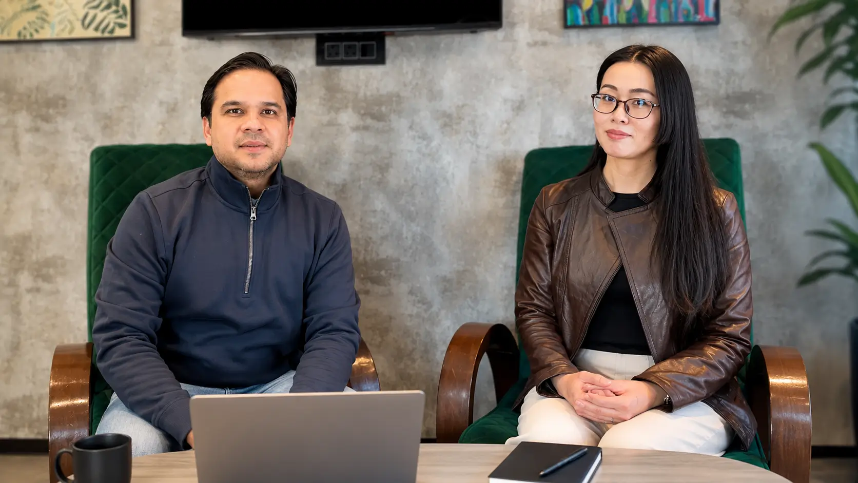 Sachin Rawat and his wife sharing their Spain residence card success story with OnDemand International
